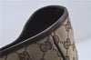 Authentic GUCCI Shoulder Tote Bag GG Canvas Leather 113017 Brown 6373D