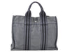 Authentic HERMES Fourre Tout PM Hand Tote Bag Canvas Gray 6374A