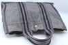 Authentic HERMES Fourre Tout PM Hand Tote Bag Canvas Gray 6374A