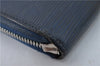 Authentic Louis Vuitton Epi Zippy Long Wallet Purse Blue M60307 LV Junk 6374B