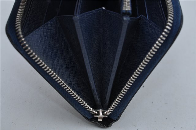 Authentic Louis Vuitton Epi Zippy Long Wallet Purse Blue M60307 LV Junk 6374B