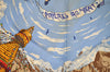 Authentic HERMES Carre 90 Scarf "PRIERES AU VENT" Silk Light Blue 6375I