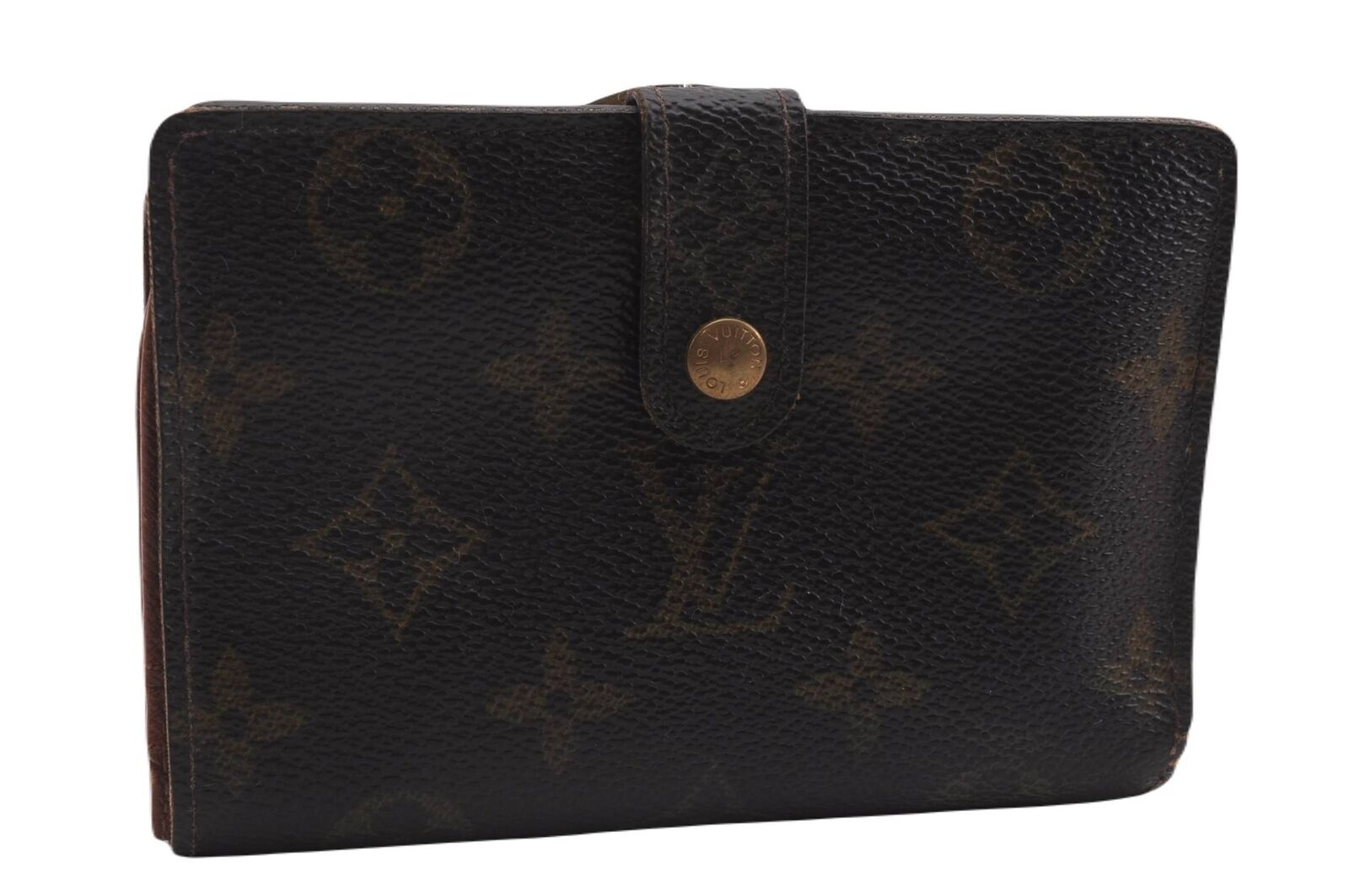 Auth LOUIS VUITTON Monogram Porte Monnaie Billets Viennois M61663 Wallet 6376B