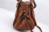 Authentic Chloe Paraty 2Way Shoulder Hand Bag Purse Brown 6377C