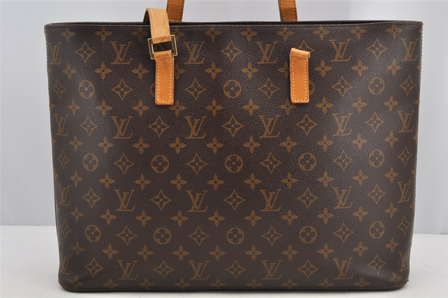 Authentic Louis Vuitton Monogram Luco Shoulder Tote Bag M51155 LV Junk 6377I