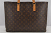 Authentic Louis Vuitton Monogram Luco Shoulder Tote Bag M51155 LV Junk 6377I