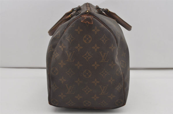 Authentic Louis Vuitton Monogram Speedy 35 Hand Boston Bag M41524 LV Junk 6378I