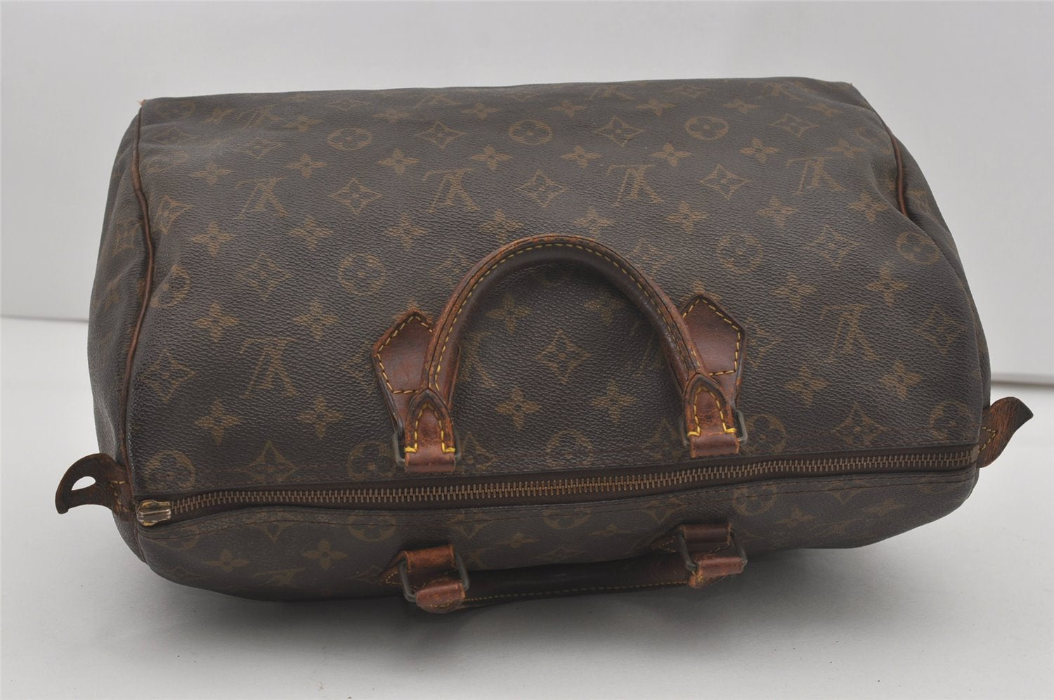 Authentic Louis Vuitton Monogram Speedy 35 Hand Boston Bag M41524 LV Junk 6378I