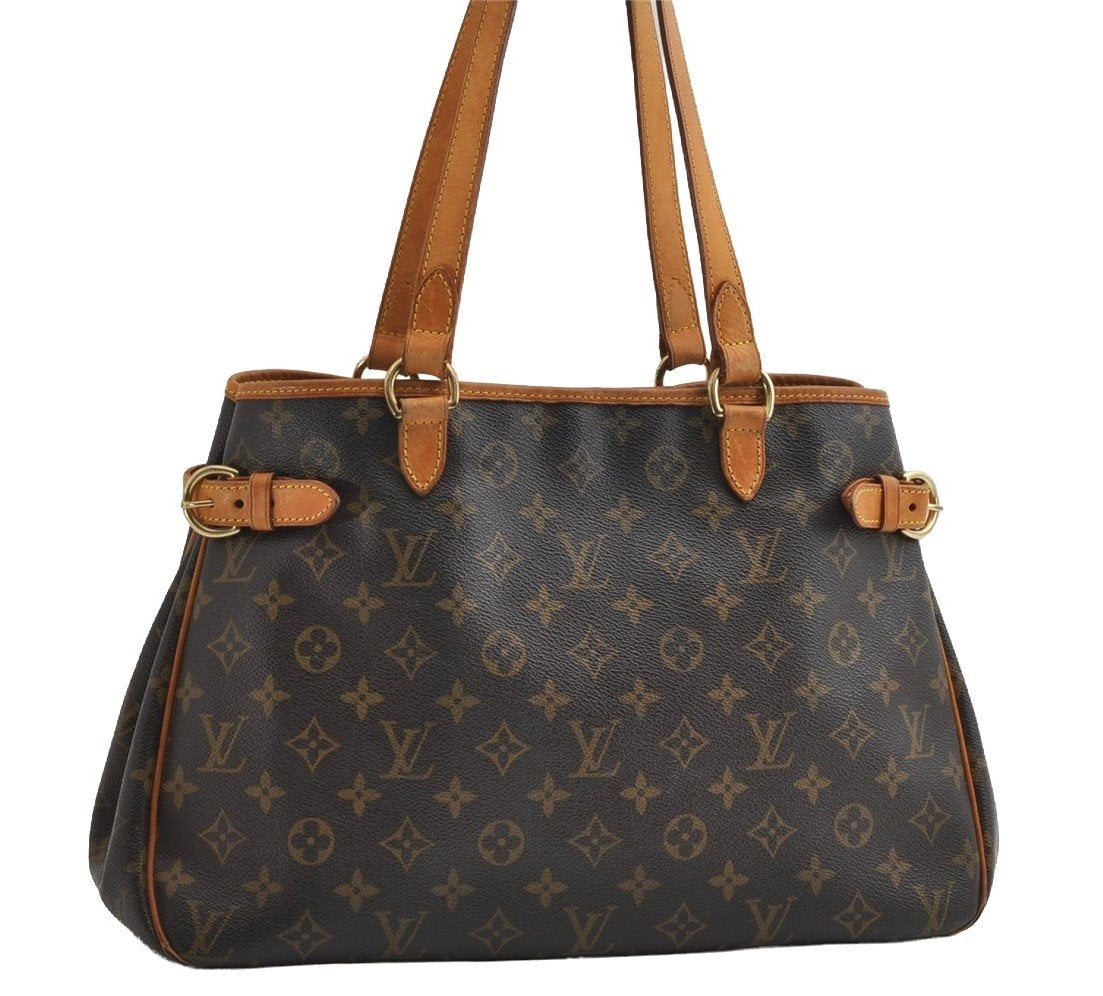 Authentic Louis Vuitton Monogram Batignolles Horizontal Tote Bag M51154 LV 6379I