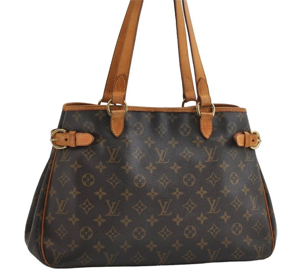 Authentic Louis Vuitton Monogram Batignolles Horizontal Tote Bag M51154 LV 6379I
