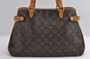 Authentic Louis Vuitton Monogram Batignolles Horizontal Tote Bag M51154 LV 6379I
