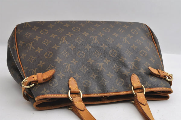 Authentic Louis Vuitton Monogram Batignolles Horizontal Tote Bag M51154 LV 6379I