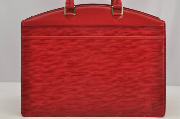Authentic Louis Vuitton Epi Riviera Hand Bag Red M48187 LV 6380I
