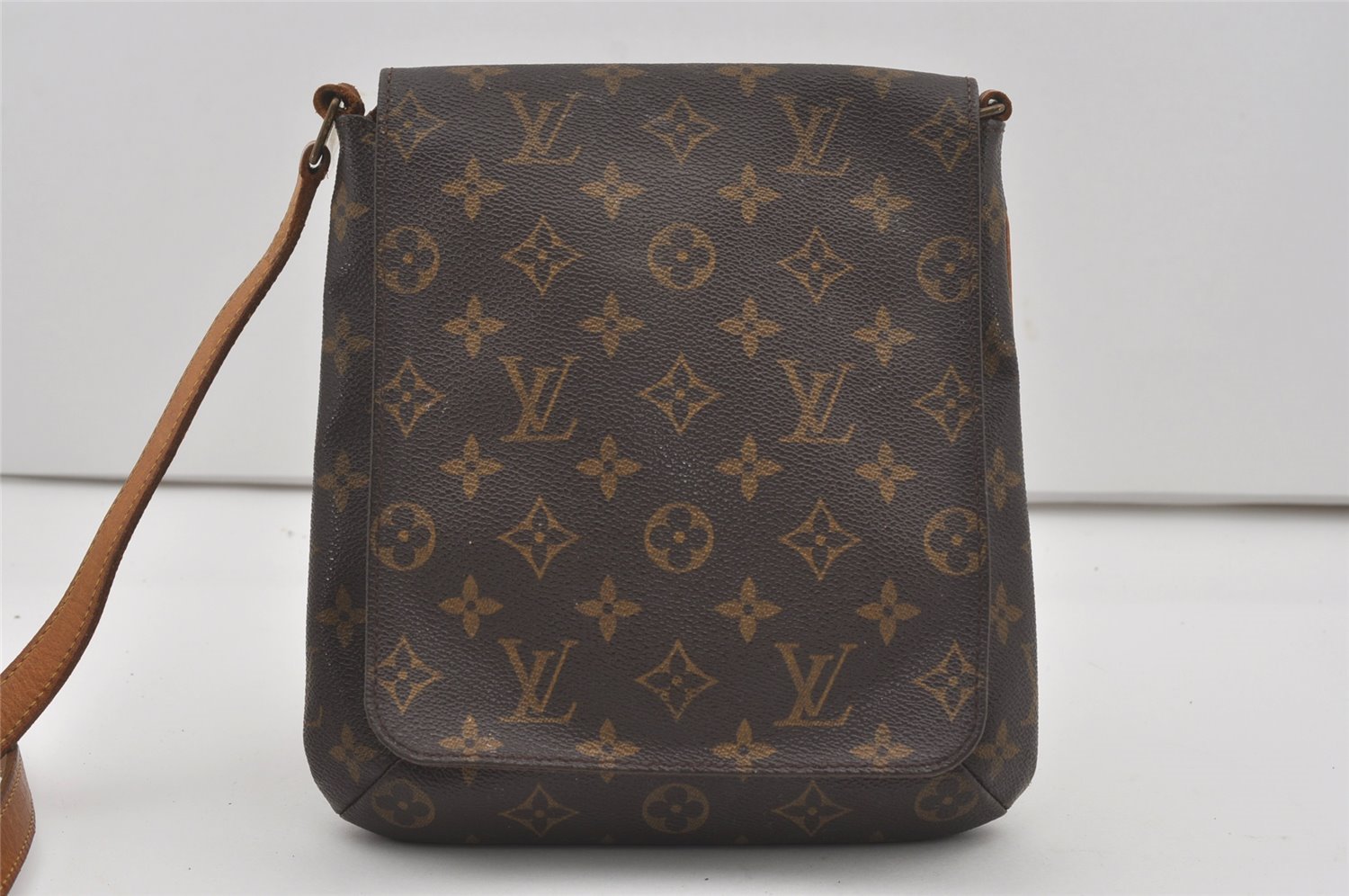 Auth Louis Vuitton Monogram Musette Salsa M51387 Long Shoulder Bag Junk 6381I