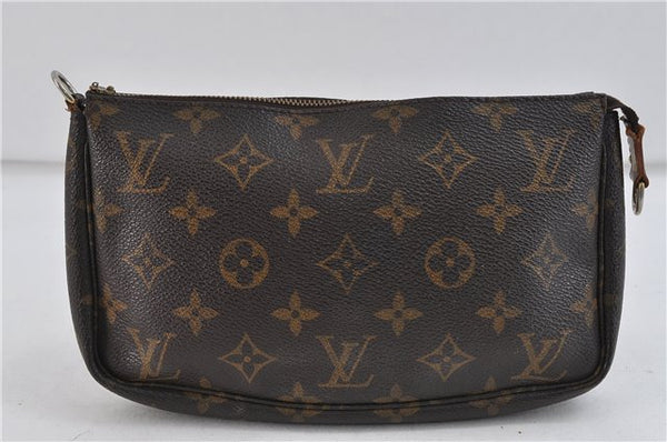 Authentic Louis Vuitton Monogram Pochette Accessoires Pouch M51980 LV Junk 6382C