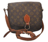 Auth Louis Vuitton Monogram Saint Cloud GM Shoulder Cross Bag Old Model LV 6382I