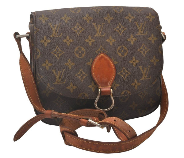 Auth Louis Vuitton Monogram Saint Cloud GM Shoulder Cross Bag Old Model LV 6382I