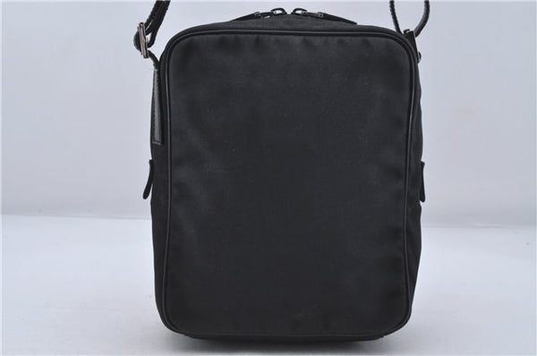 Authentic GUCCI Shoulder Cross Body Bag Nylon Leather 0181612 Black 6383D