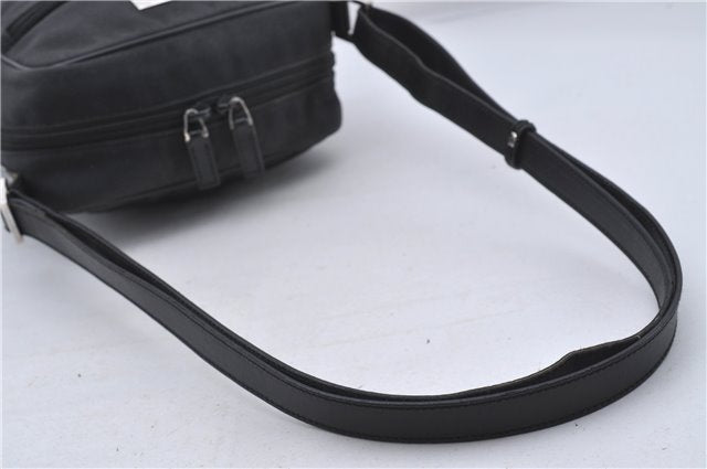 Authentic GUCCI Shoulder Cross Body Bag Nylon Leather 0181612 Black 6383D