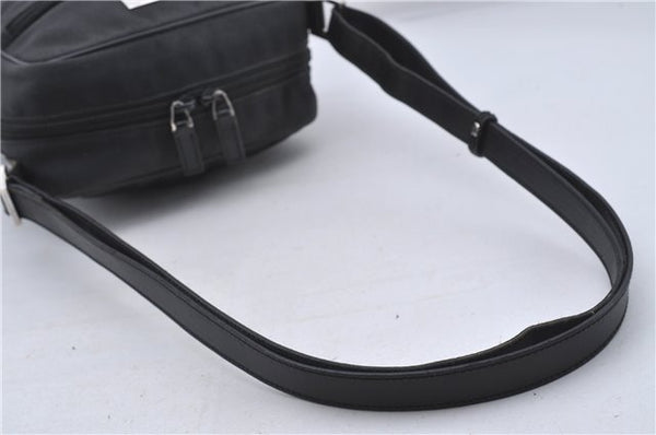 Authentic GUCCI Shoulder Cross Body Bag Nylon Leather 0181612 Black 6383D