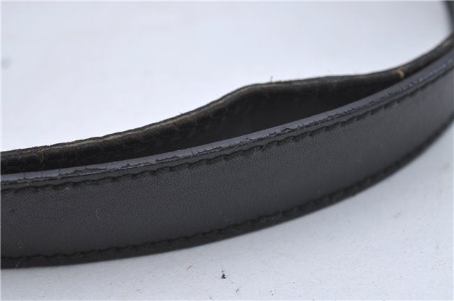 Authentic GUCCI Shoulder Cross Body Bag Nylon Leather 0181612 Black 6383D