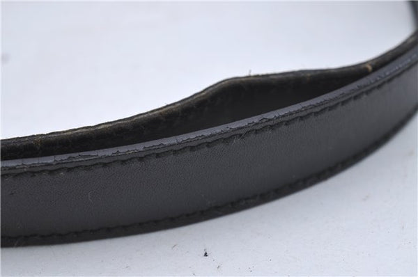 Authentic GUCCI Shoulder Cross Body Bag Nylon Leather 0181612 Black 6383D