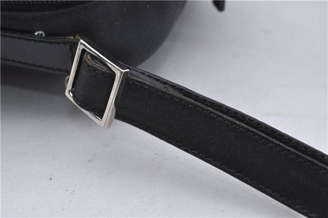 Authentic GUCCI Shoulder Cross Body Bag Nylon Leather 0181612 Black 6383D