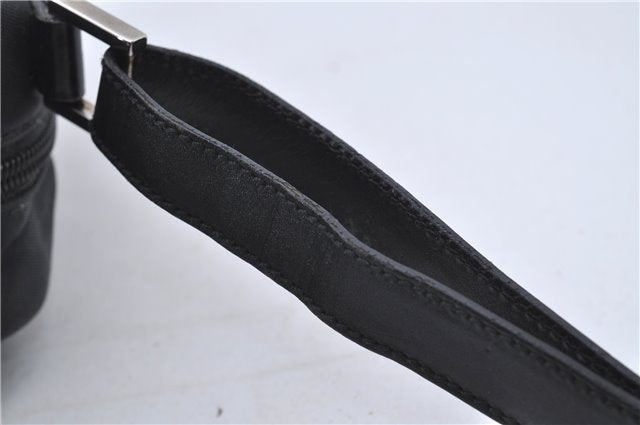 Authentic GUCCI Shoulder Cross Body Bag Nylon Leather 0181612 Black 6383D