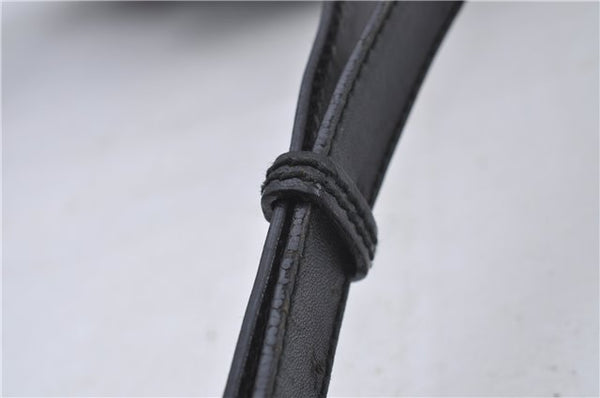 Authentic GUCCI Shoulder Cross Body Bag Nylon Leather 0181612 Black 6383D