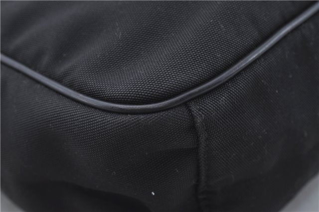 Authentic GUCCI Shoulder Cross Body Bag Nylon Leather 0181612 Black 6383D