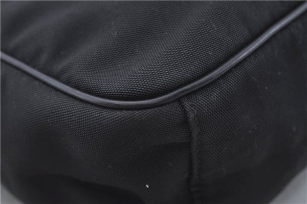 Authentic GUCCI Shoulder Cross Body Bag Nylon Leather 0181612 Black 6383D