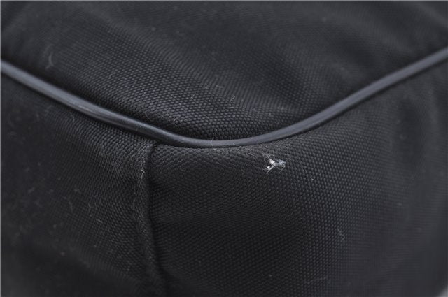 Authentic GUCCI Shoulder Cross Body Bag Nylon Leather 0181612 Black 6383D