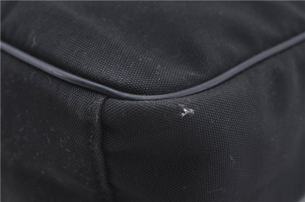 Authentic GUCCI Shoulder Cross Body Bag Nylon Leather 0181612 Black 6383D