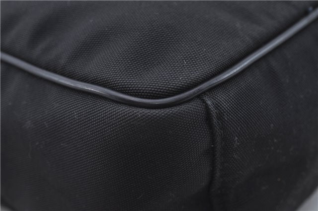 Authentic GUCCI Shoulder Cross Body Bag Nylon Leather 0181612 Black 6383D