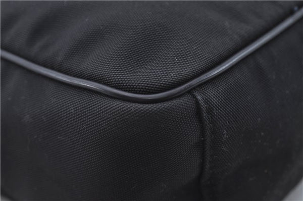 Authentic GUCCI Shoulder Cross Body Bag Nylon Leather 0181612 Black 6383D