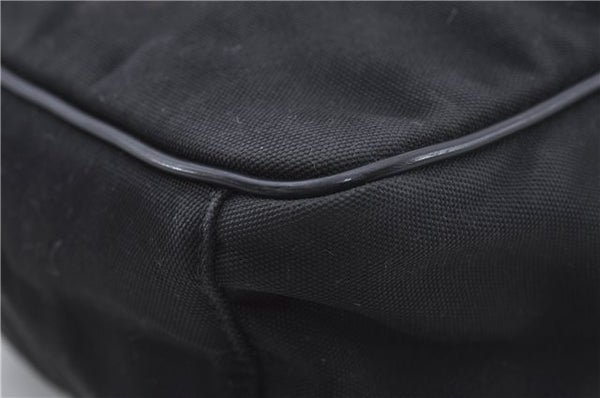 Authentic GUCCI Shoulder Cross Body Bag Nylon Leather 0181612 Black 6383D