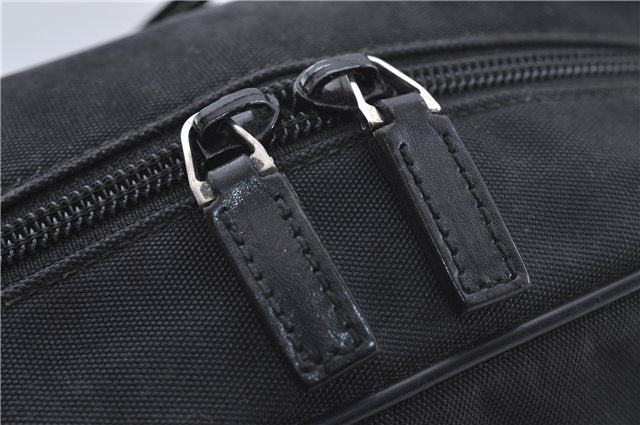 Authentic GUCCI Shoulder Cross Body Bag Nylon Leather 0181612 Black 6383D