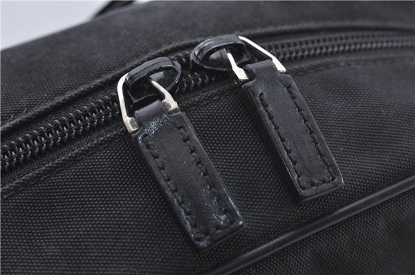 Authentic GUCCI Shoulder Cross Body Bag Nylon Leather 0181612 Black 6383D