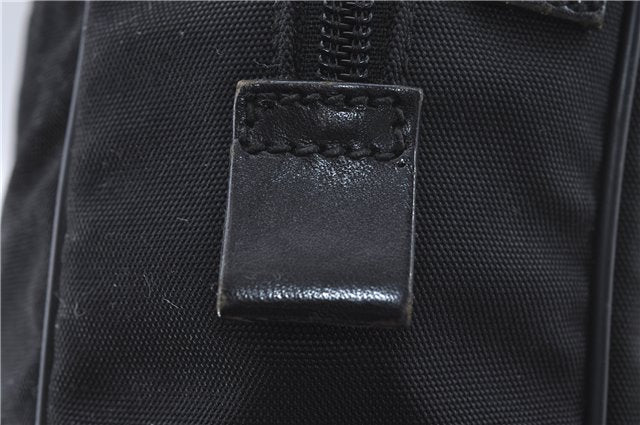 Authentic GUCCI Shoulder Cross Body Bag Nylon Leather 0181612 Black 6383D