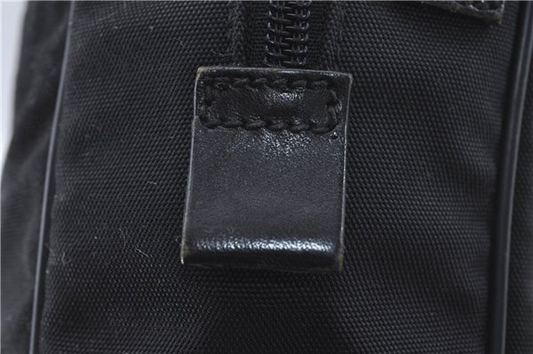 Authentic GUCCI Shoulder Cross Body Bag Nylon Leather 0181612 Black 6383D