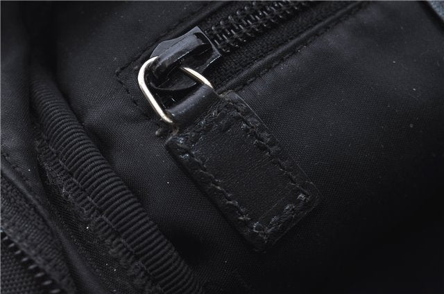 Authentic GUCCI Shoulder Cross Body Bag Nylon Leather 0181612 Black 6383D