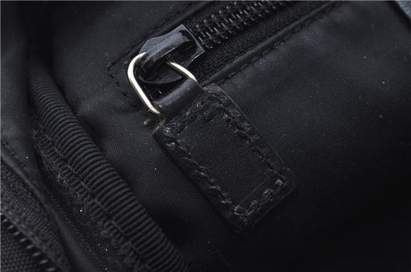 Authentic GUCCI Shoulder Cross Body Bag Nylon Leather 0181612 Black 6383D