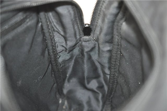 Authentic GUCCI Shoulder Cross Body Bag Nylon Leather 0181612 Black 6383D