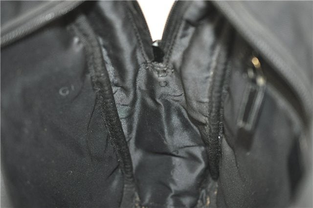 Authentic GUCCI Shoulder Cross Body Bag Nylon Leather 0181612 Black 6383D