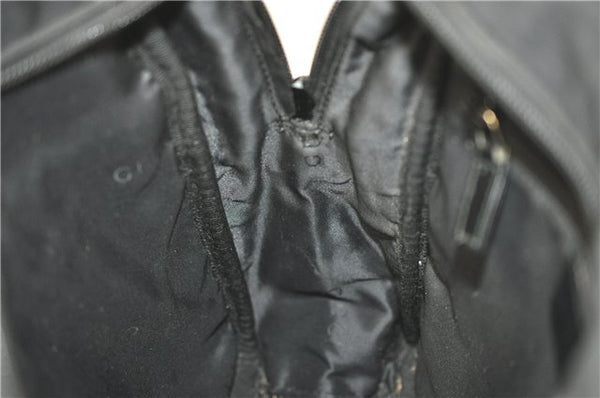 Authentic GUCCI Shoulder Cross Body Bag Nylon Leather 0181612 Black 6383D