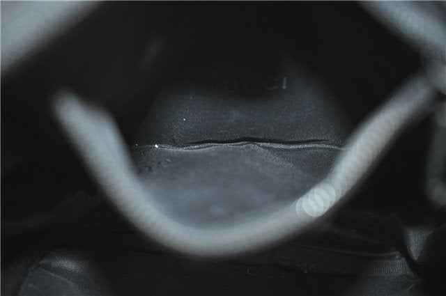 Authentic GUCCI Shoulder Cross Body Bag Nylon Leather 0181612 Black 6383D