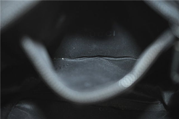 Authentic GUCCI Shoulder Cross Body Bag Nylon Leather 0181612 Black 6383D