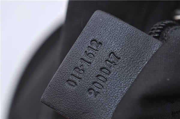 Authentic GUCCI Shoulder Cross Body Bag Nylon Leather 0181612 Black 6383D