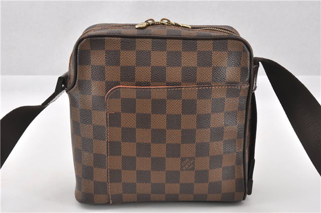Authentic Louis Vuitton Damier Olav PM Shoulder Cross Body Bag N41442 LV 6383F