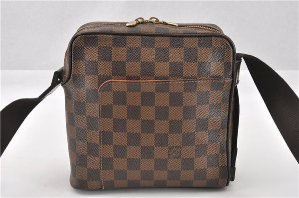 Authentic Louis Vuitton Damier Olav PM Shoulder Cross Body Bag N41442 LV 6383F